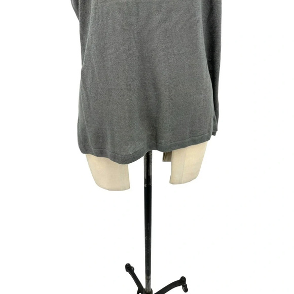 Lafayette 148 New York Charcoal Gray Linen Tank Top Size XL - Picture 3 of 9